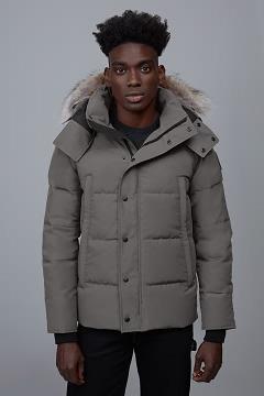 Chamarras Canada Goose Hombre Mexico - Wyndham Abrigos Black Label Grises GC1258674